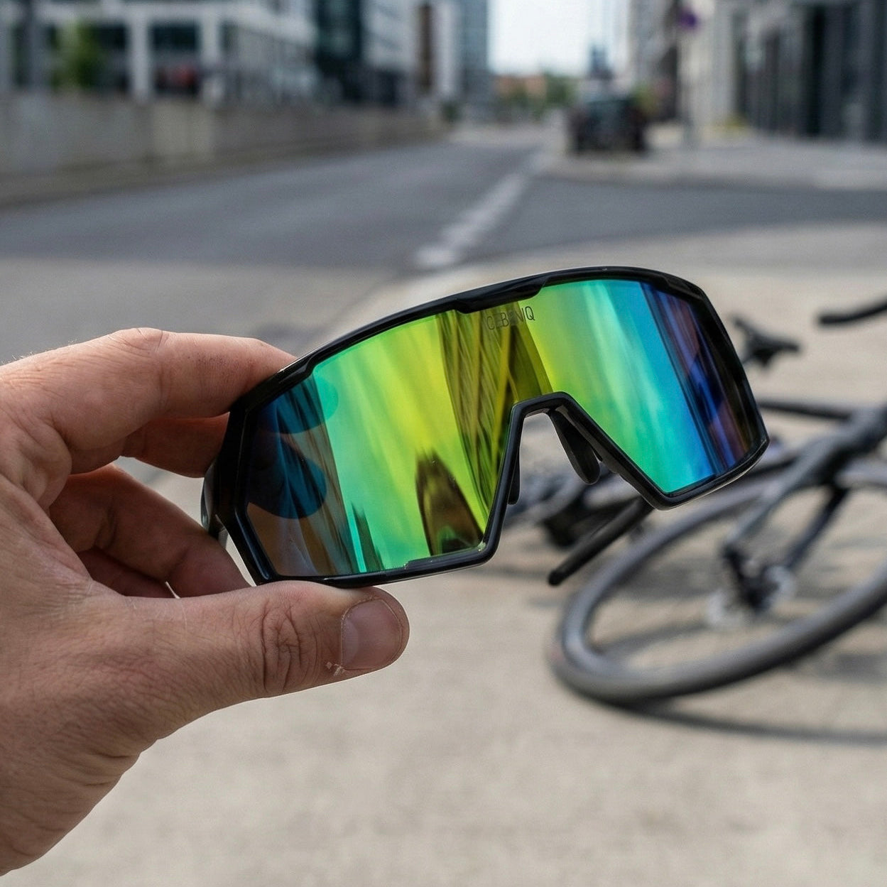 Sportbrille Cebeniq "TOUR" Schwarz Purple-Green