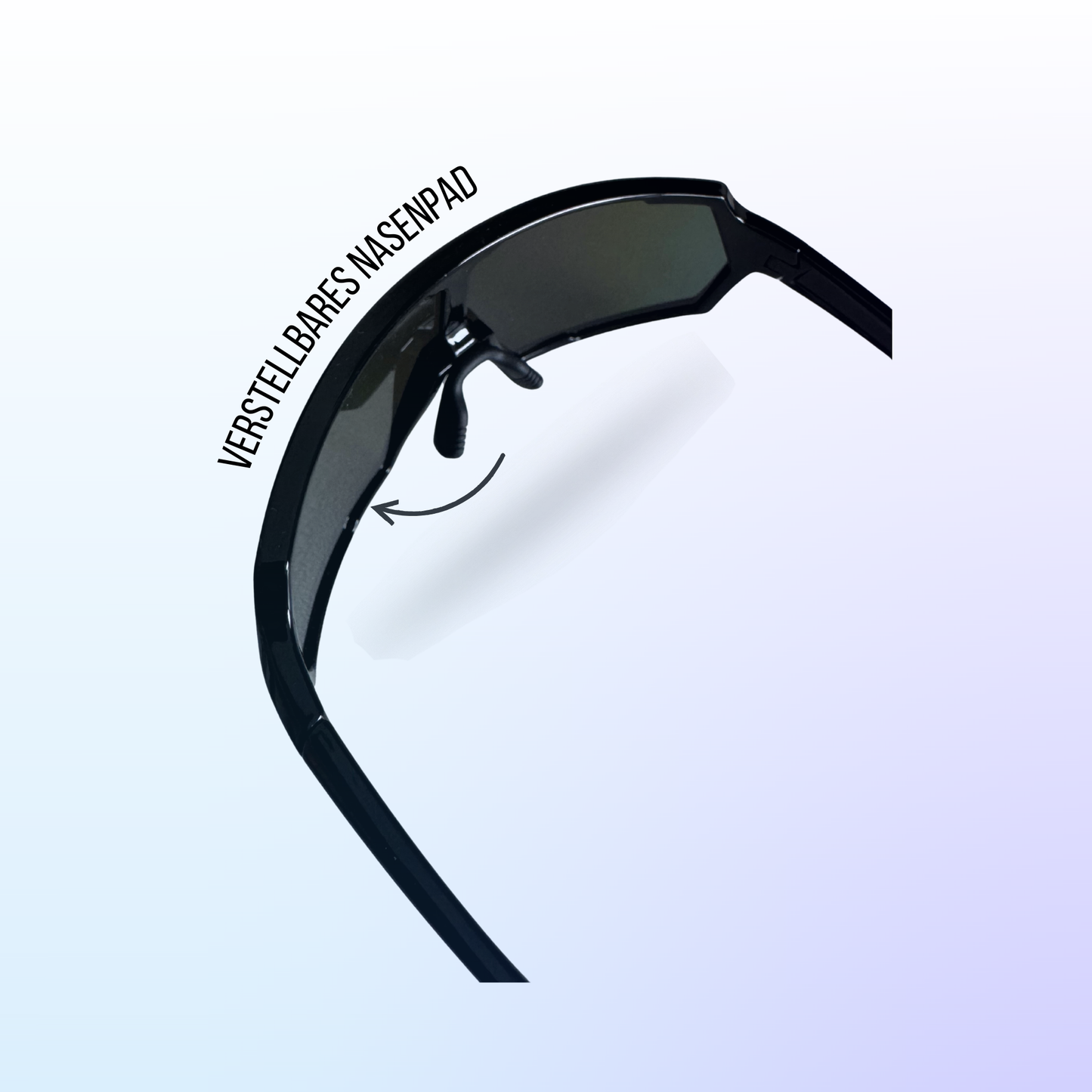 Sportbrille Cebeniq "TOUR" Schwarz Purple-Green